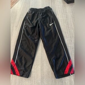Nike Air Little Boy Black with Red & White Stripe Athletic Pants, Sz 2T